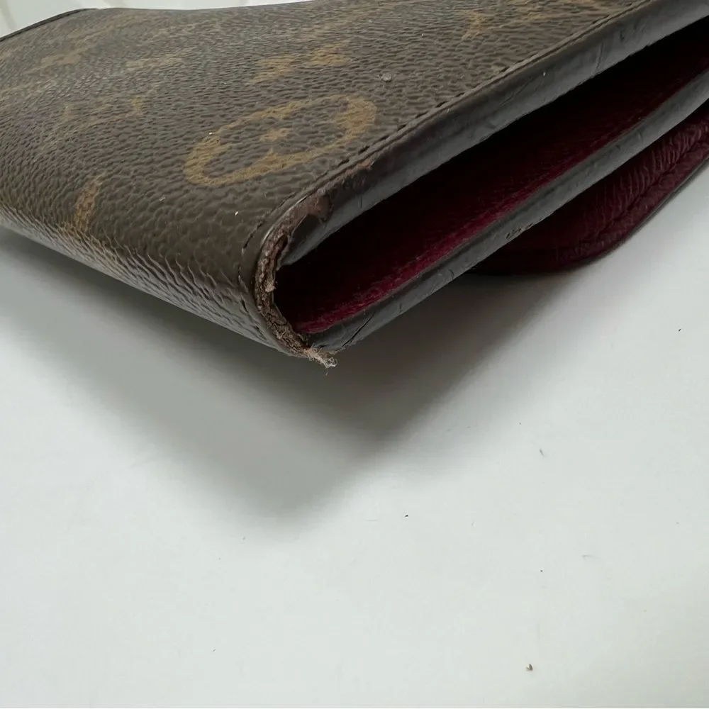 LOUIS VUITTON LONG WALLET MONOGRAM CANVAS BROWN